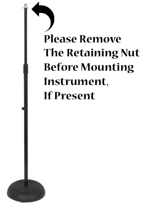 Remove The Retainiing Nut Before Mounting Your Theremin